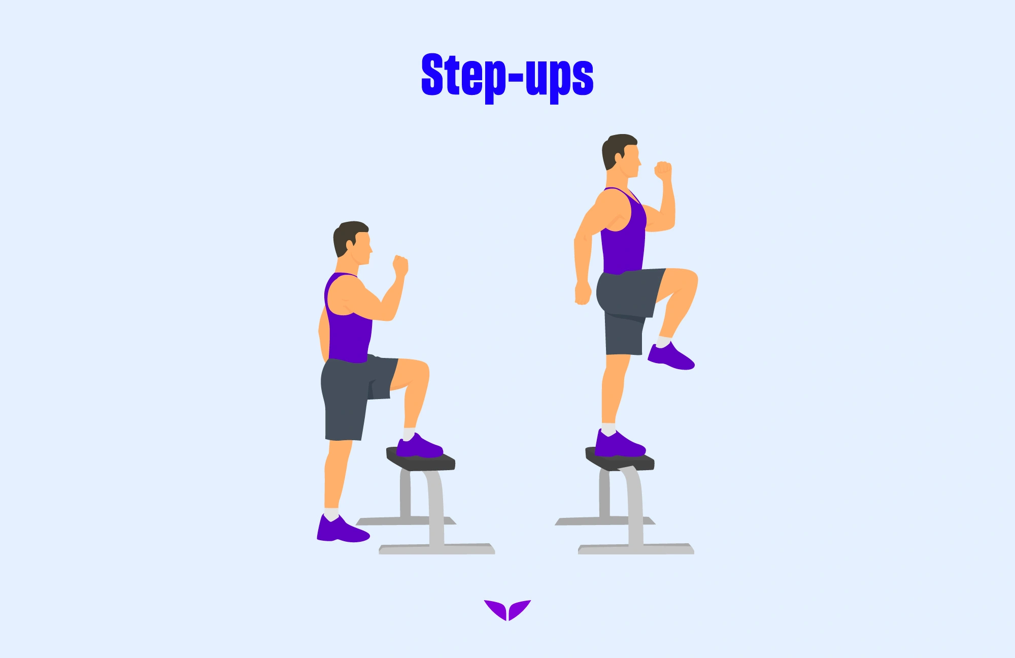 Leg workouts: Step-ups