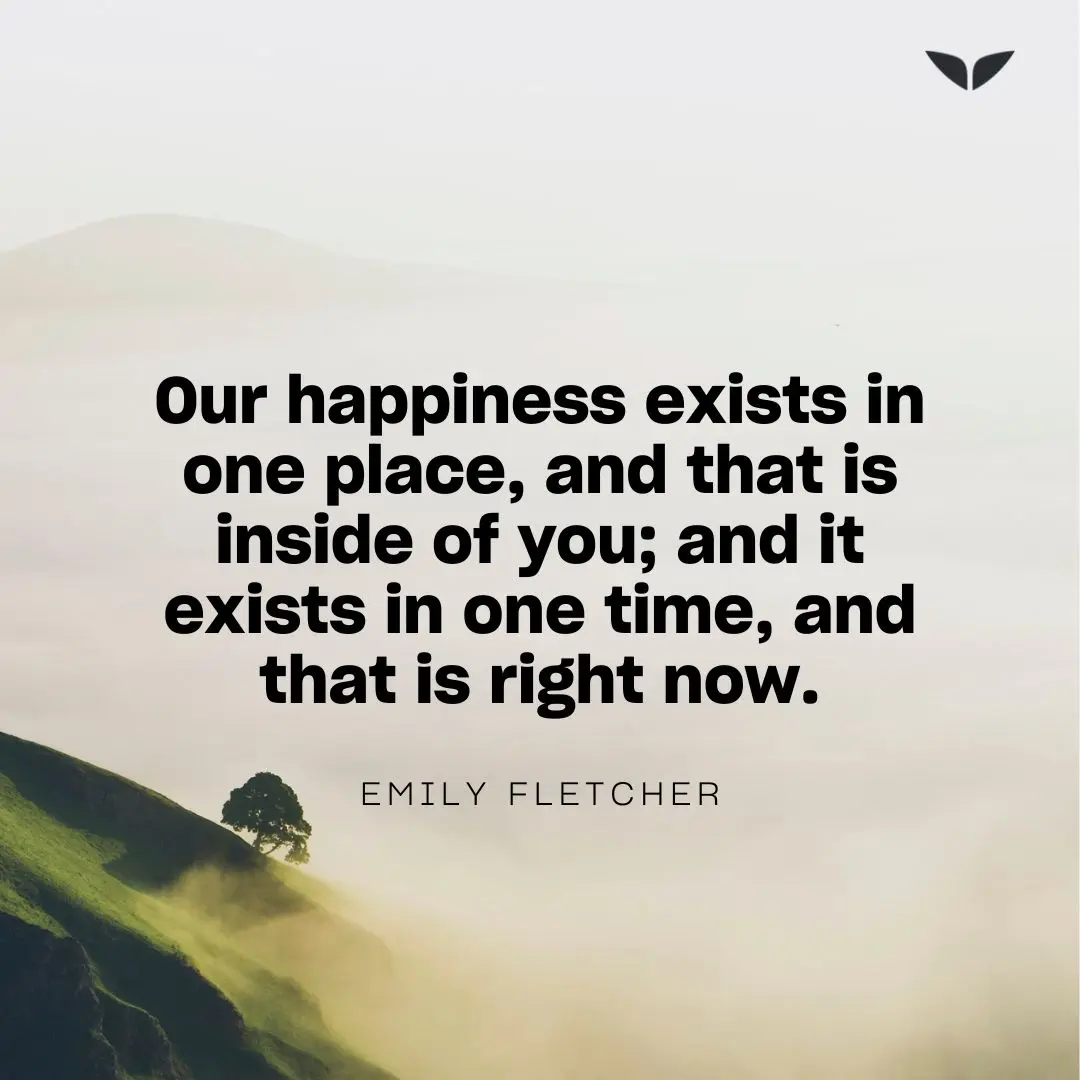 Mindfulness quote by Emily Fletcher