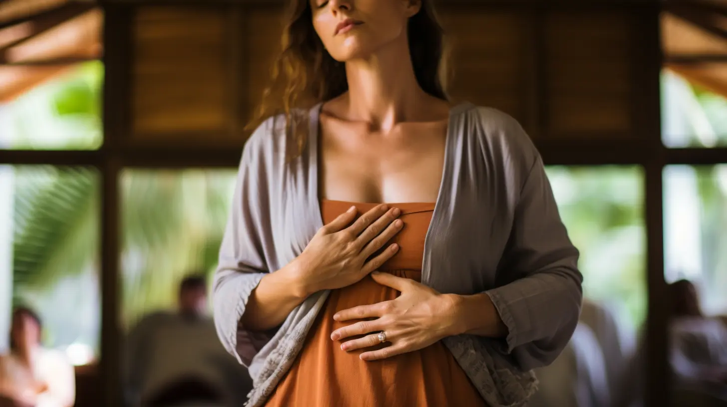 A woman at a tantra session