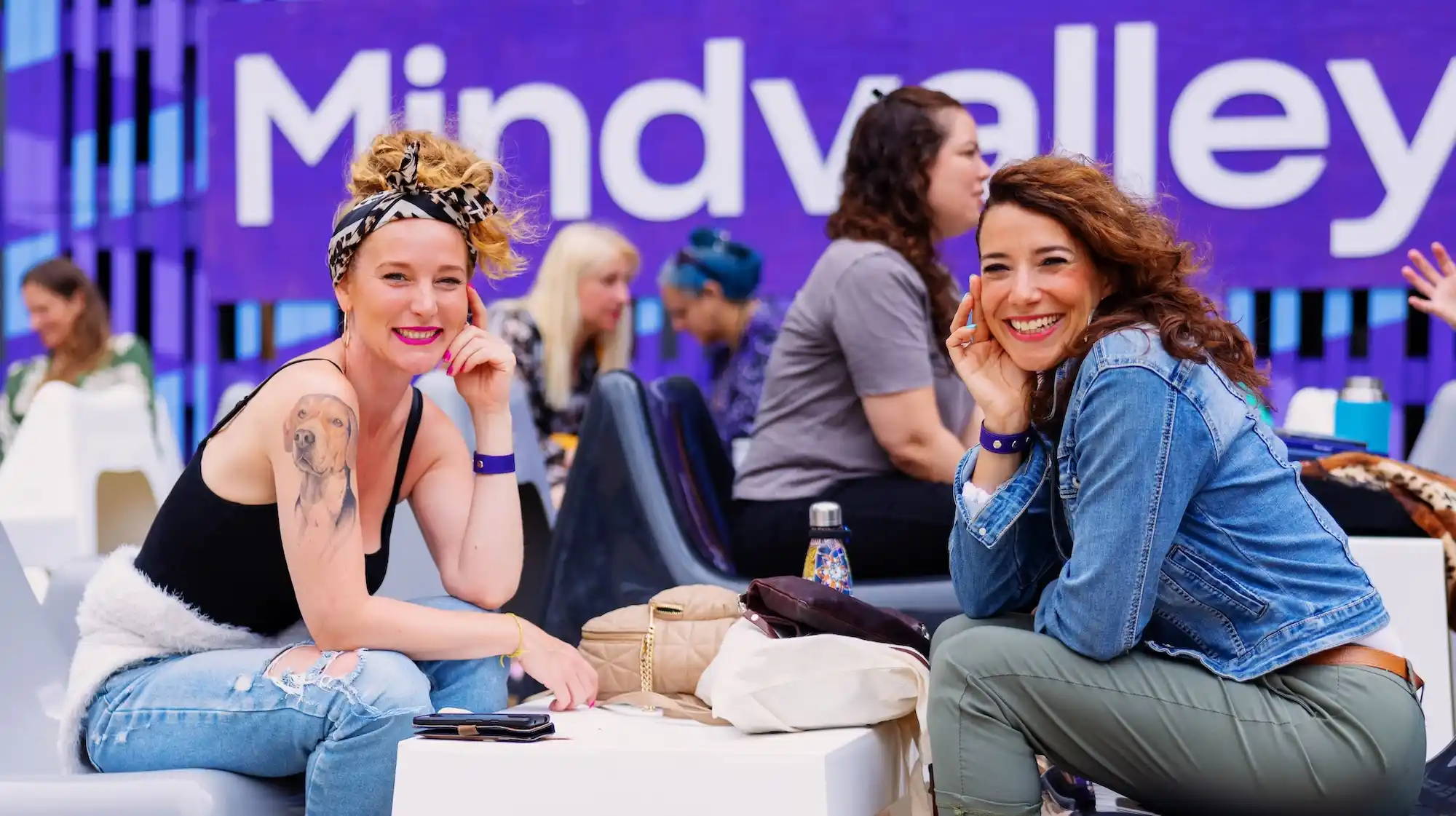 Two women in a conversation