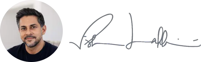 Vishen Lakhiani signature