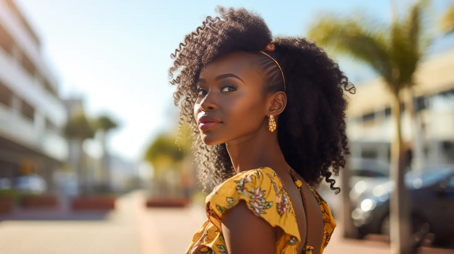 A woman looking over her shoulder