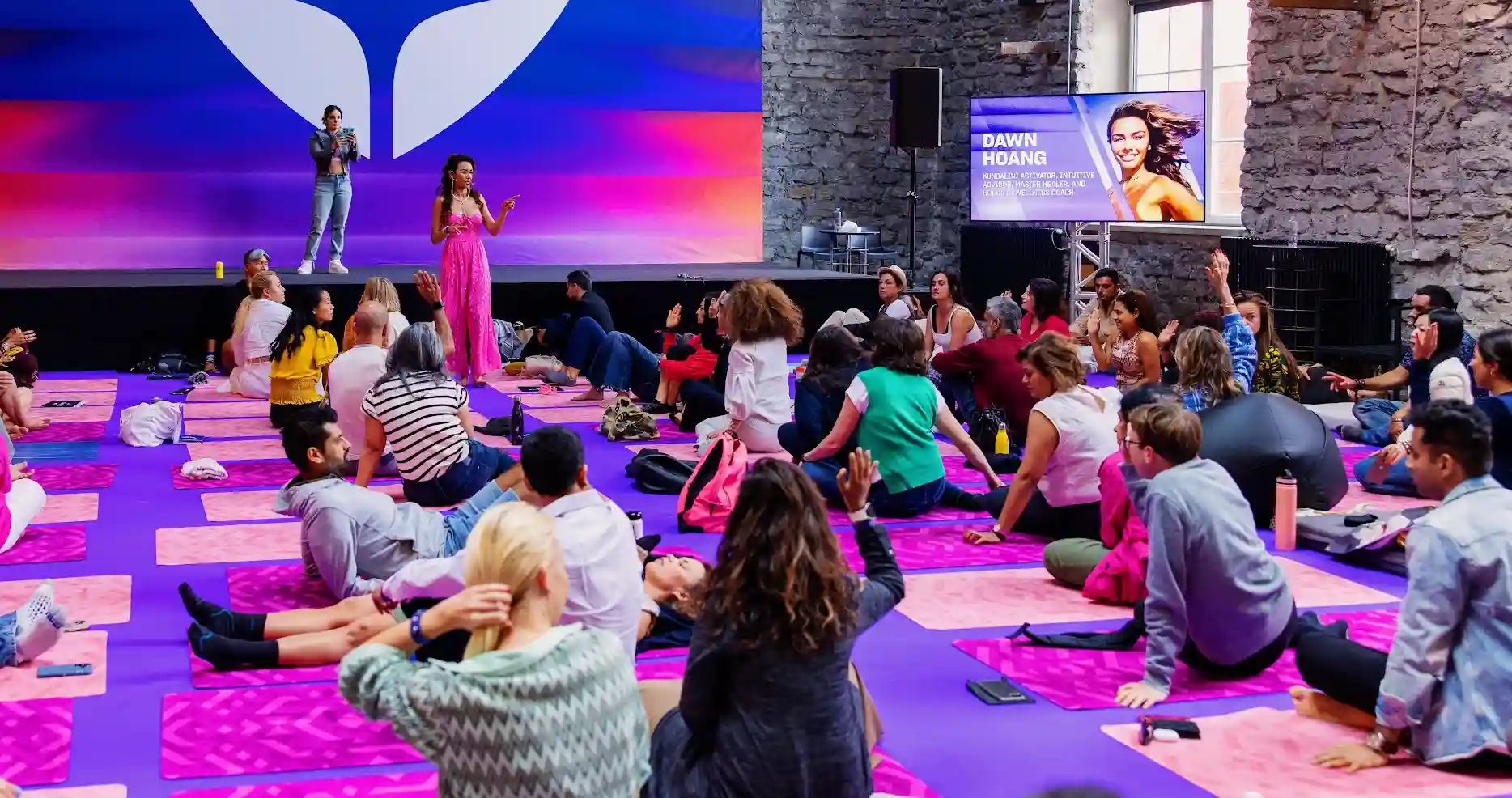 Dawn Hoang during her kundalini awakening session at Mindvalley University