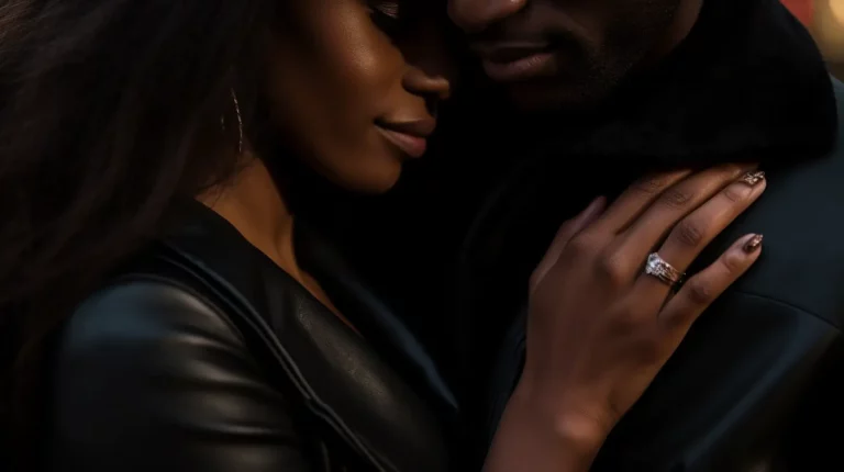 A woman learning how to be seductive with a man