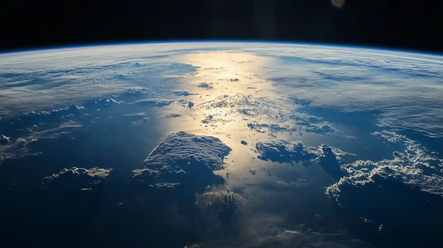Planet Earth view showing the borderless world