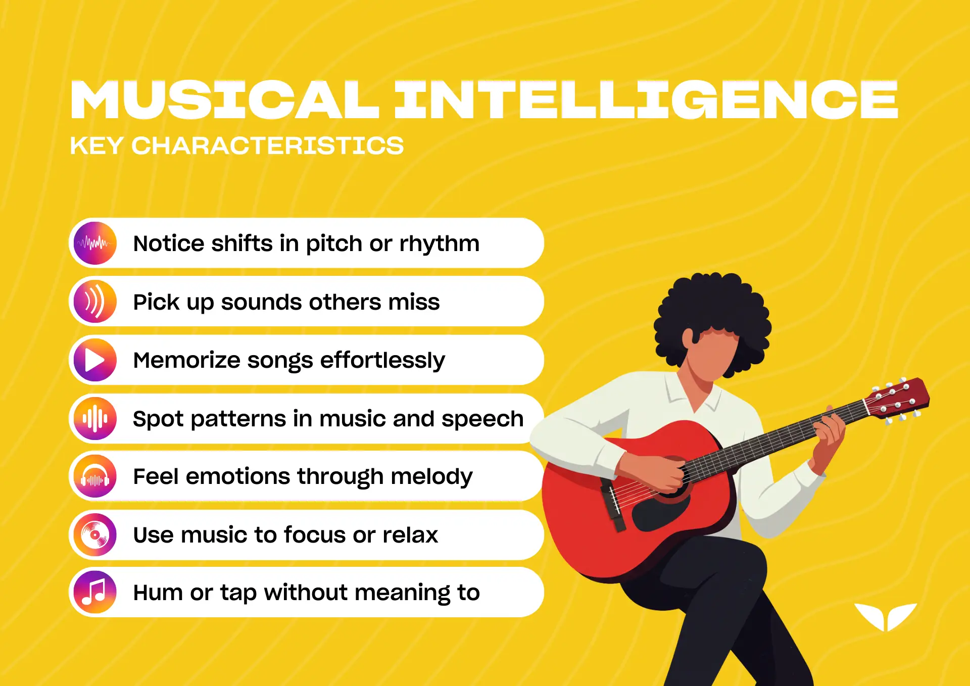 Key characteristics of musical intelligence