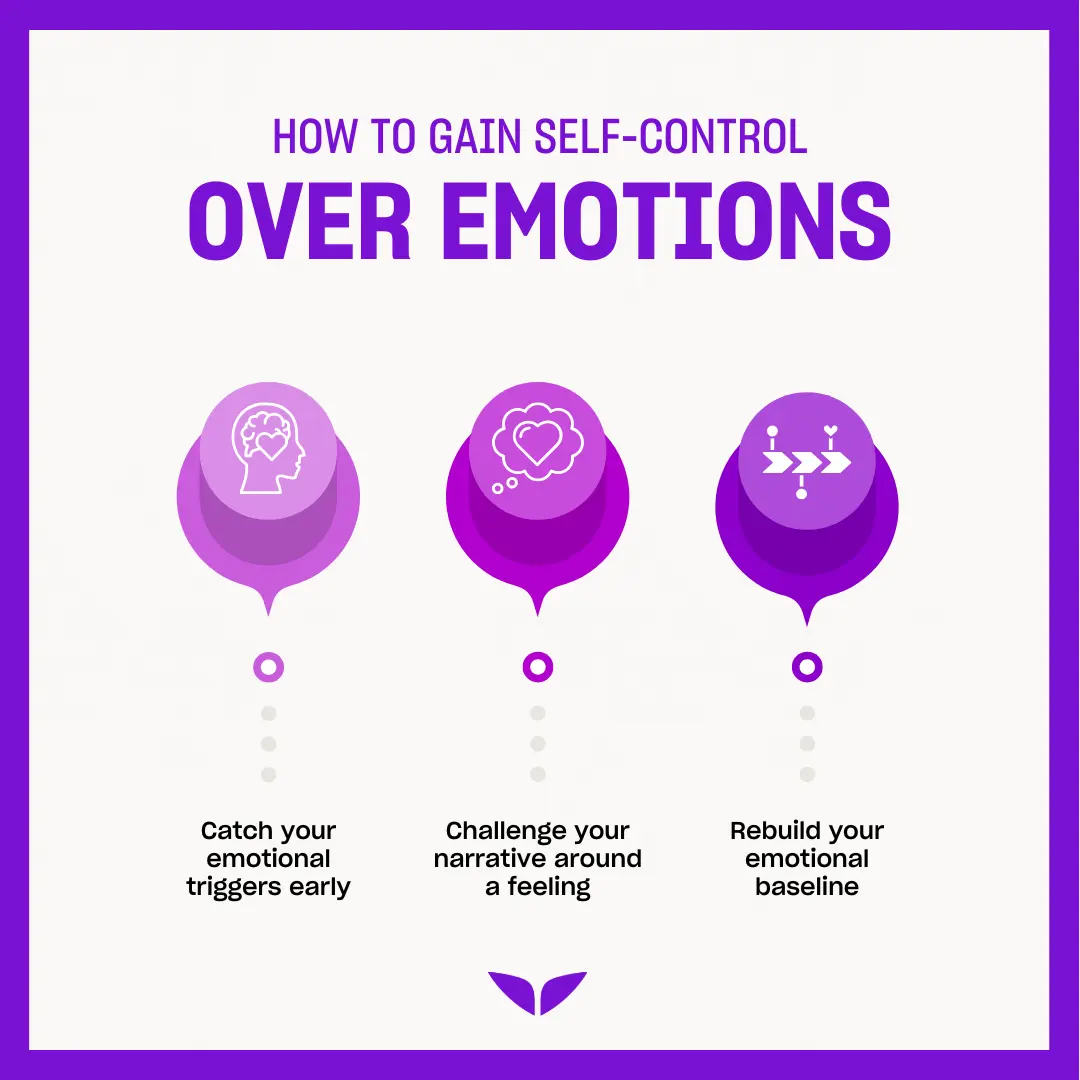 3 ways to gain self-control over emotions