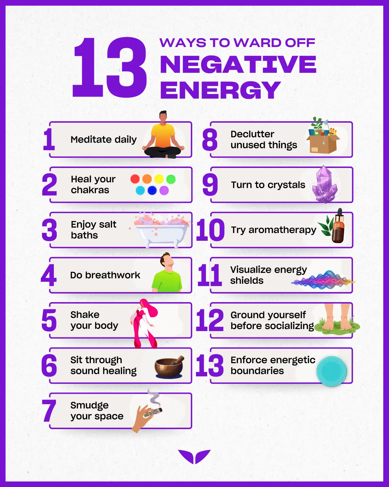 13 ways to get rid of negative energy