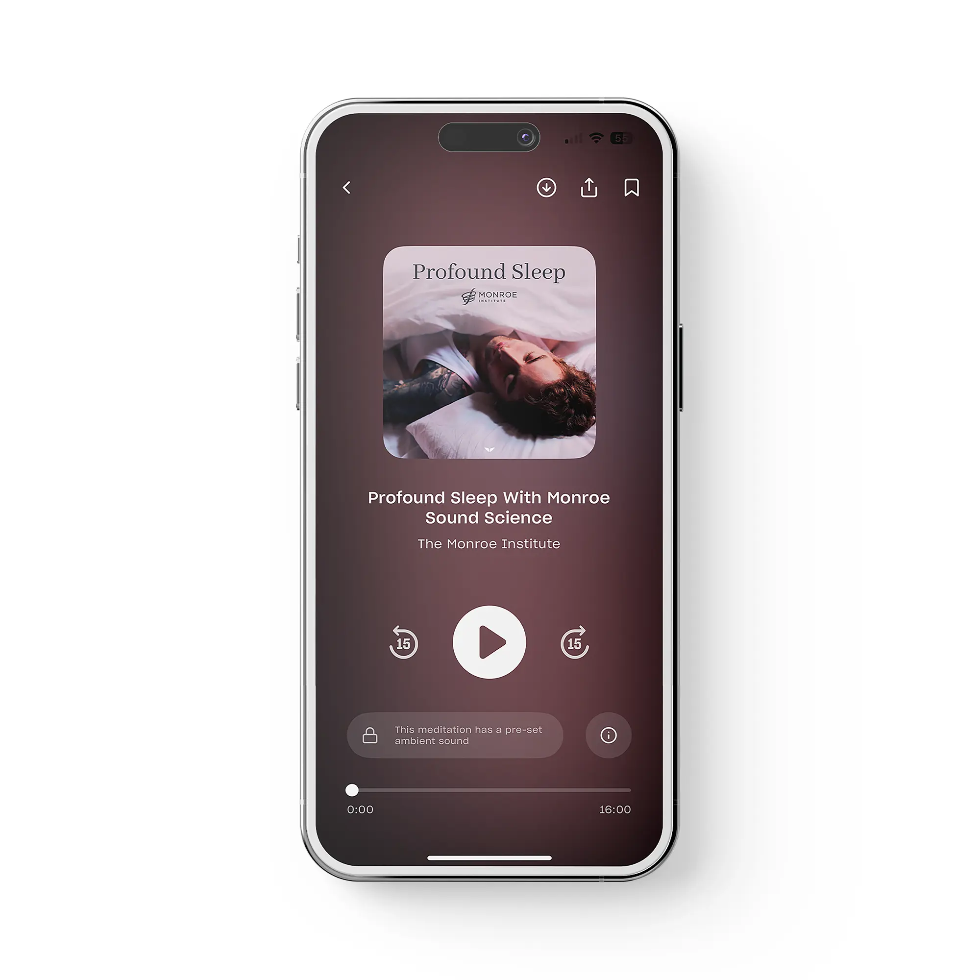 "Profound Sleep with Monroe Sound Science" meditation by The Monroe Institute