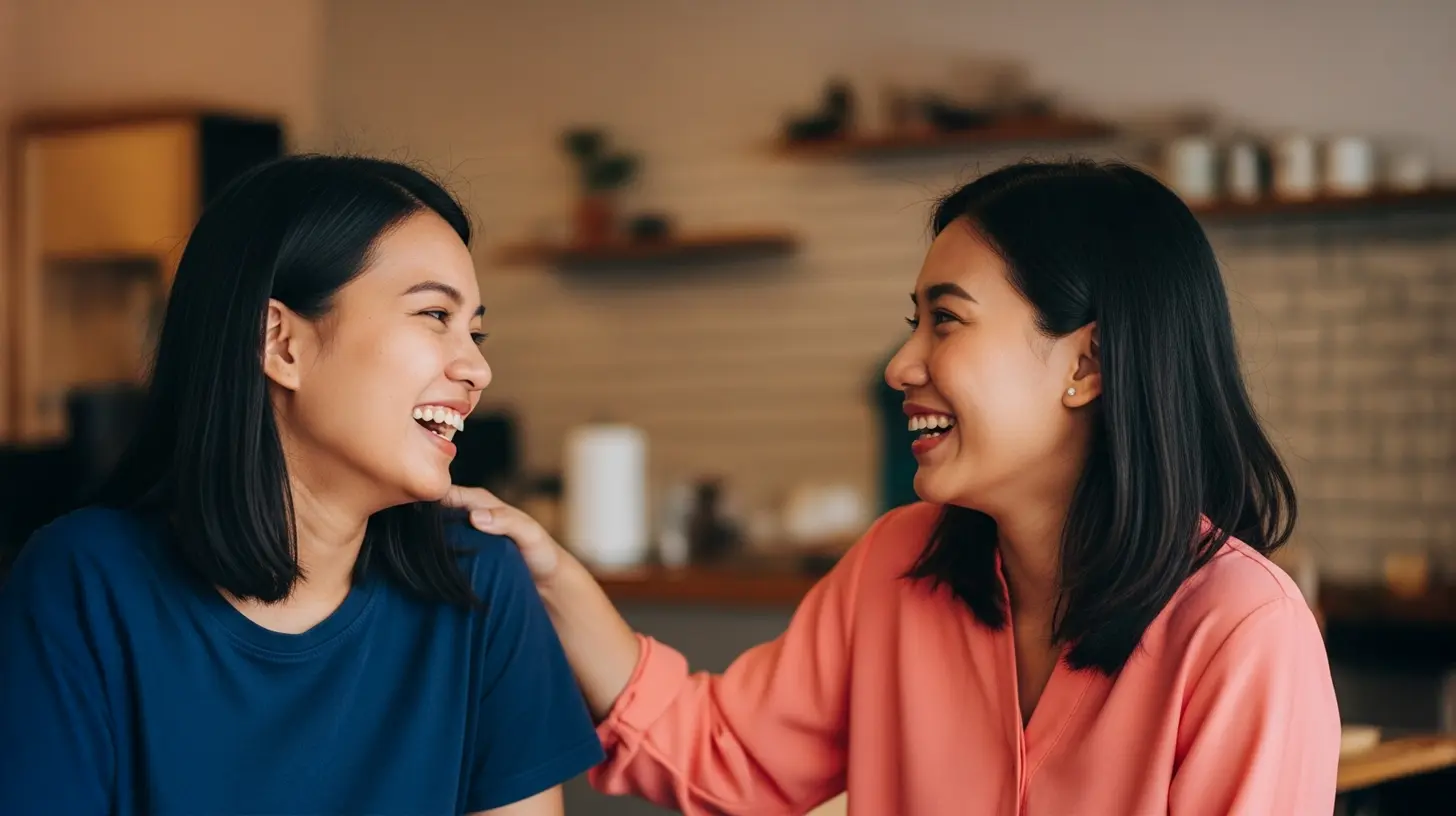 A woman with cognitive empathy comforting her friend with one hand on the shoulder