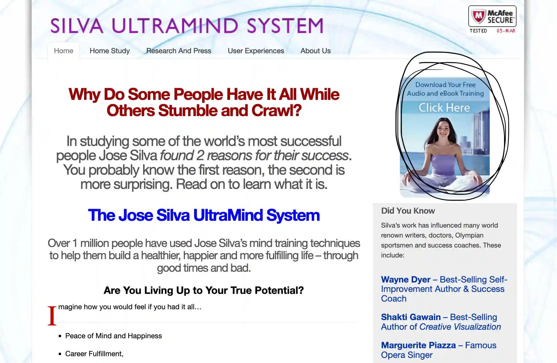 Silva Ultramind original website