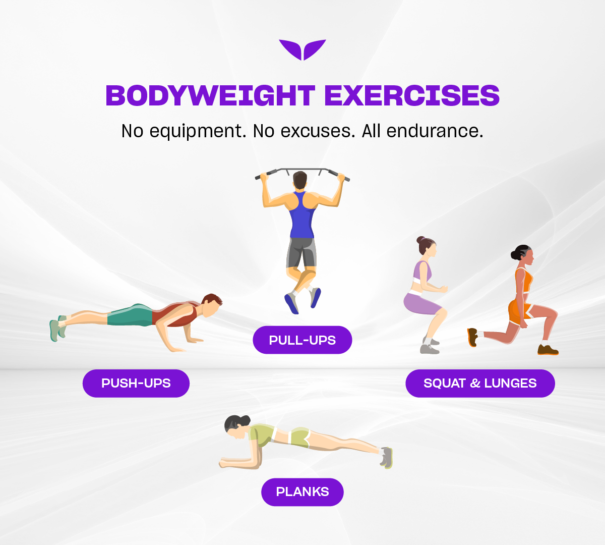 Bodyweight exercises for endurance