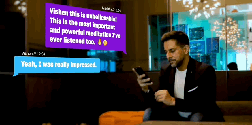 Vishen reading texts