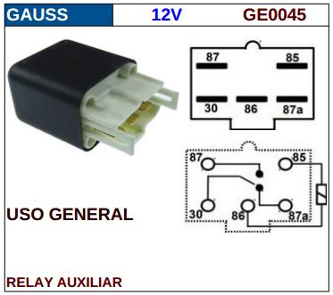 Rele Compatible  Toyota 12 Volt 5pin