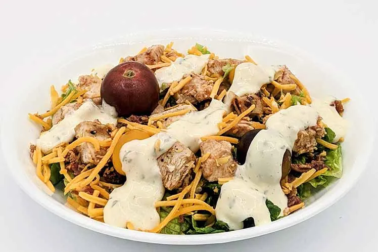 BBQ Chicken Salad with Cheddar & Bacon