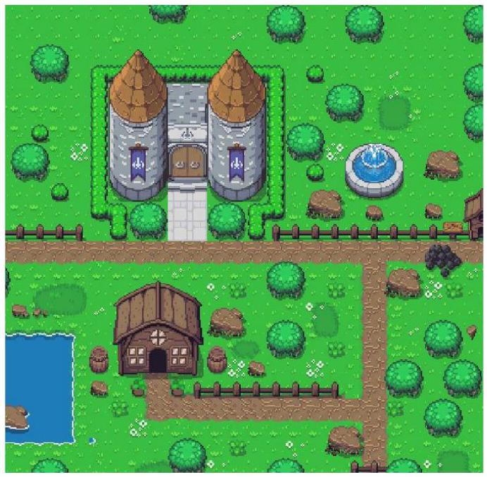 original image of town