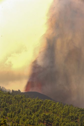 erupción volcánica