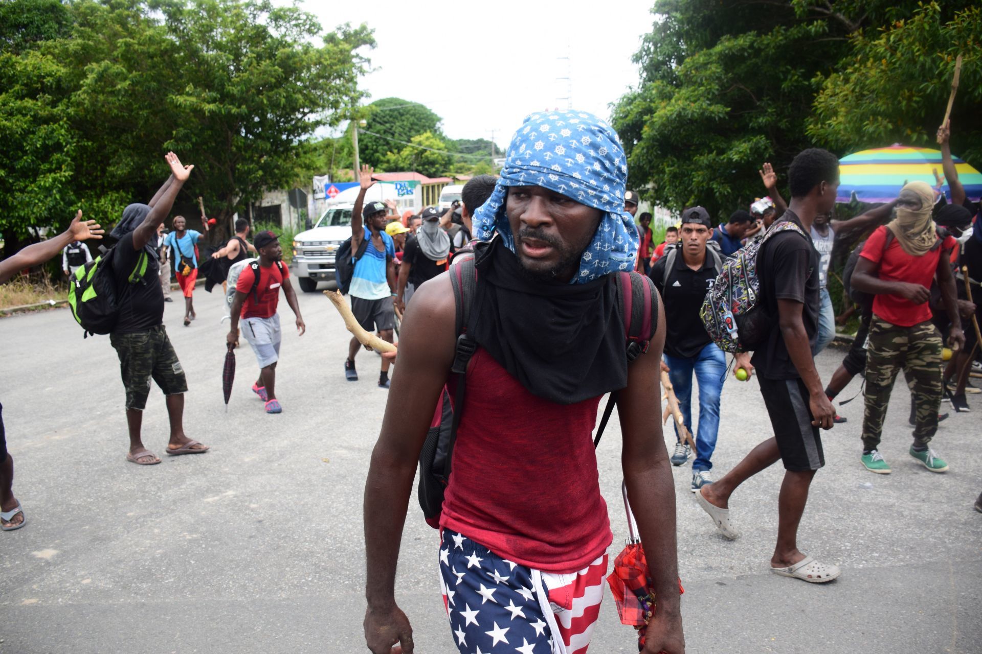 Migrantes haitianos /Foto: cuartoscuro