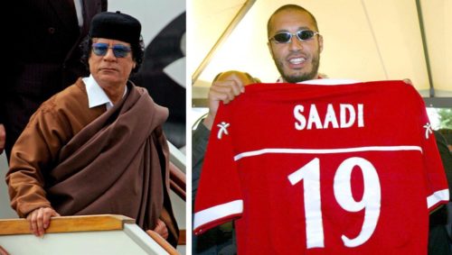 Al Saadi Gadafi, hijo de Muamar Gadafi