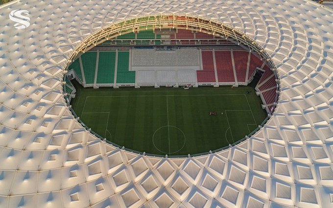 Vista aérea del Estadio Al Thumama / Foto: Reuters