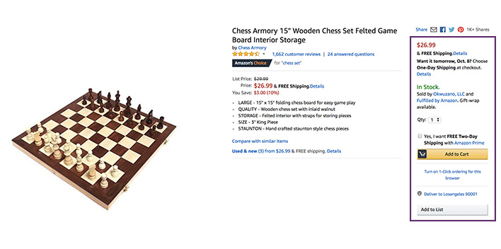 Chess Armory 15 Wooden Chess Set with Felted Game Board Interior for  Storage