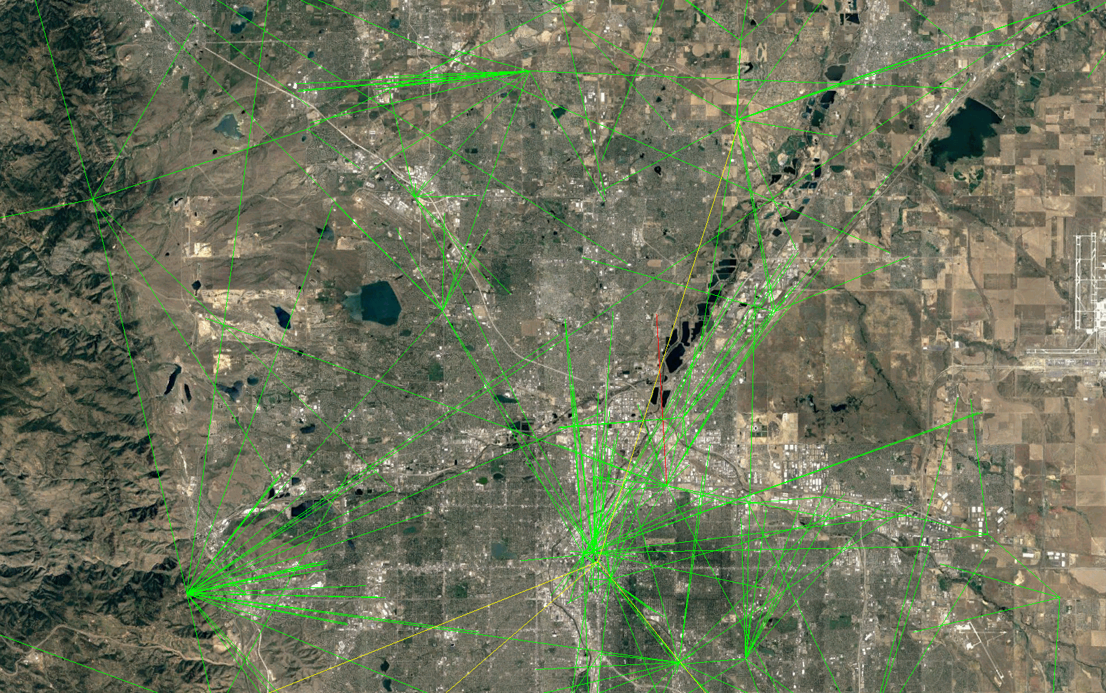 Screenshot showing a network in Colorado