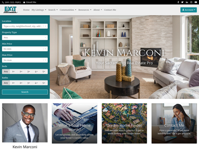 Exit Realty website design two