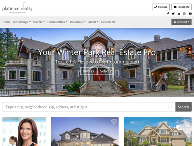 Platinum Realty website design three