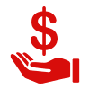 hand holding money icon