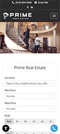 #2 best IDX real estate website - mobile