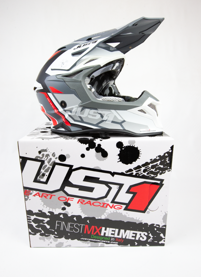 Just1 J39 High Quality Thermoplastic Resin Shell Off-Road MX Helmets / Dot & ECE Certified / J.1.E.R. System Matte / Rockstar / X-Large