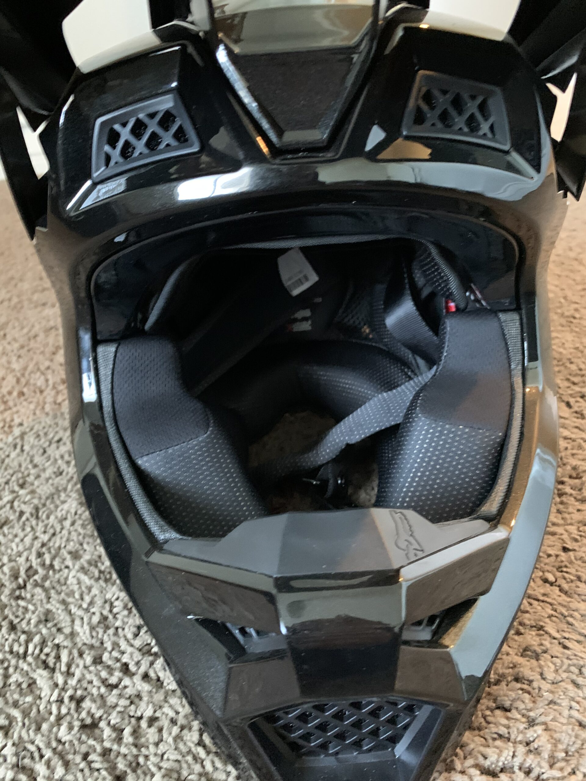 Brand New Fox Racing V3 RS Black Helmet - Size Small