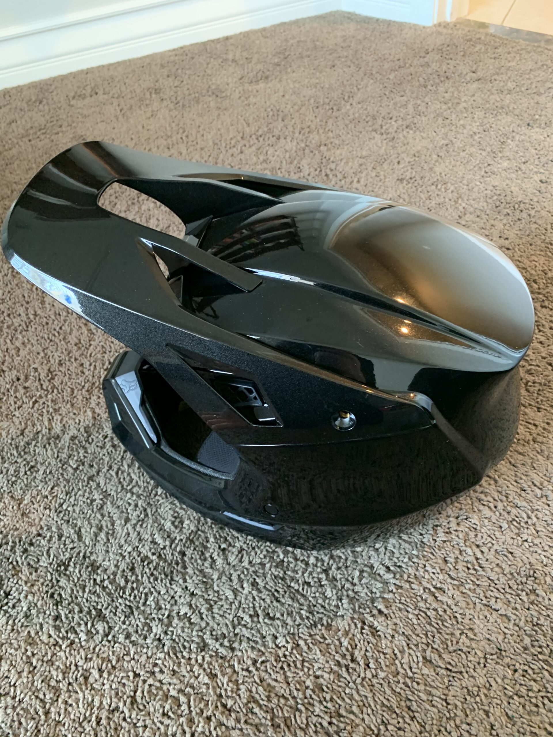 Brand New Fox Racing V3 RS Black Helmet - Size Small