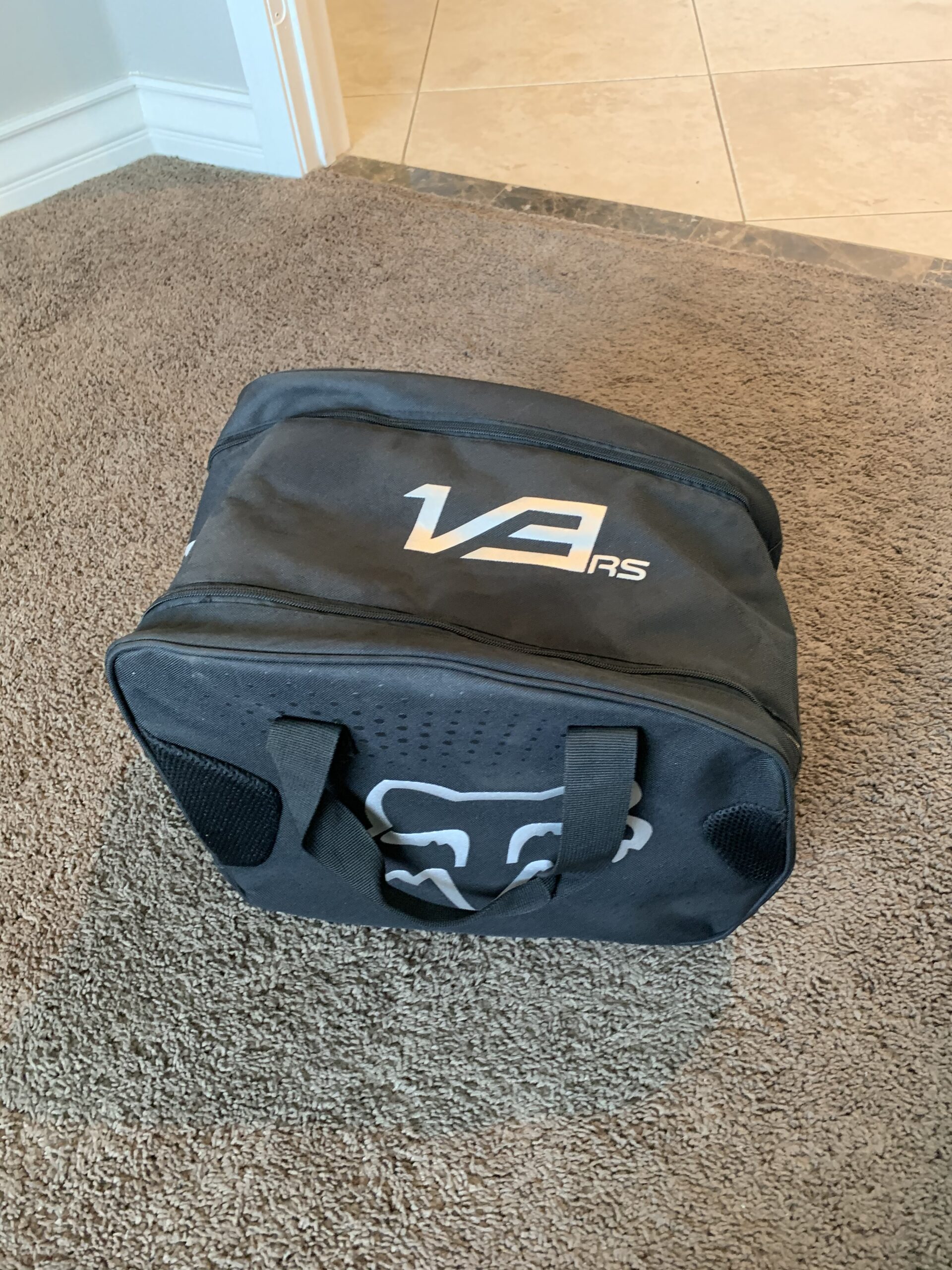 Brand New Fox Racing V3 RS Black Helmet - Size Small