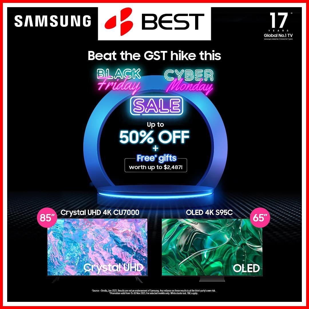 Best Denki,Samsung Black Friday & Cyber Monday 50% off