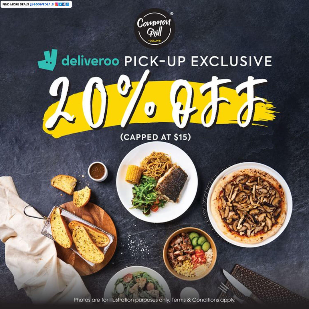 Common Grill® by COLLIN'S®,Deliveroo Pick up Exclusive 20% off