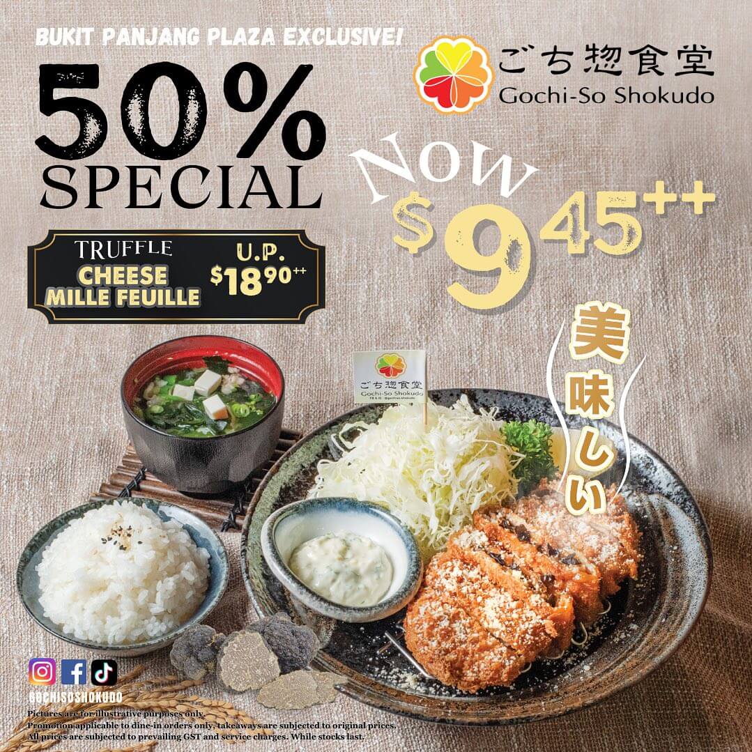 Gochi-So Shokudo,Enjoy Truffle Mille Feuille 50% Off