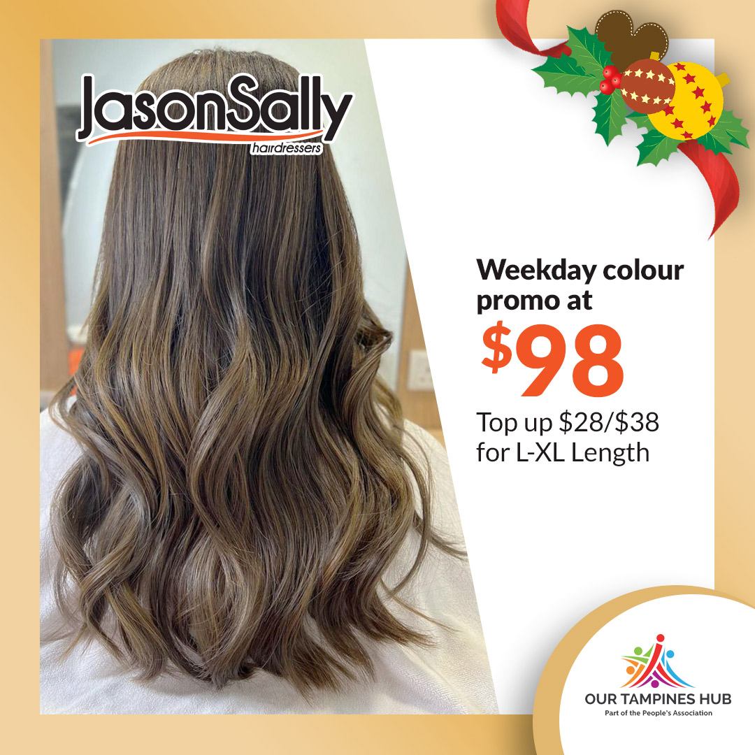JasonSally Hairdressers,Weekday colour promo at $98