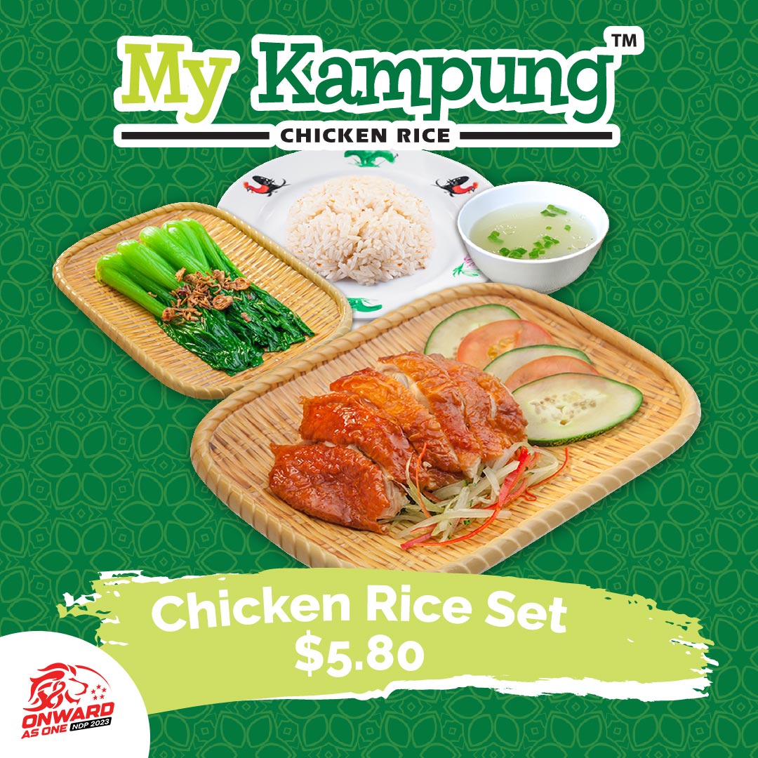 My Kampung Chicken Rice,My Kampung Chicken Rice Set at $5.80