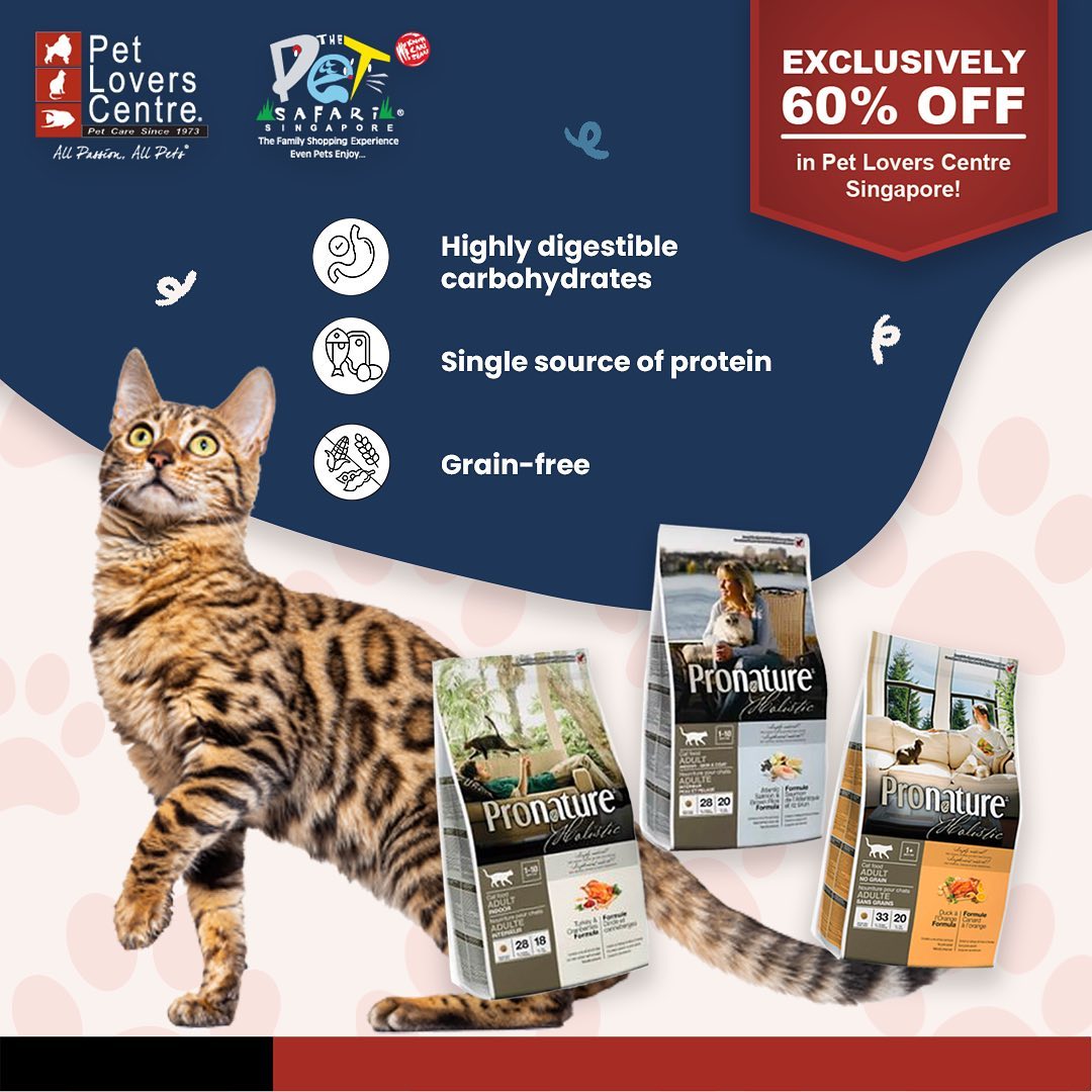 Pet Lovers Centre,Up to 60% off on Pronature Holistic Cat Food