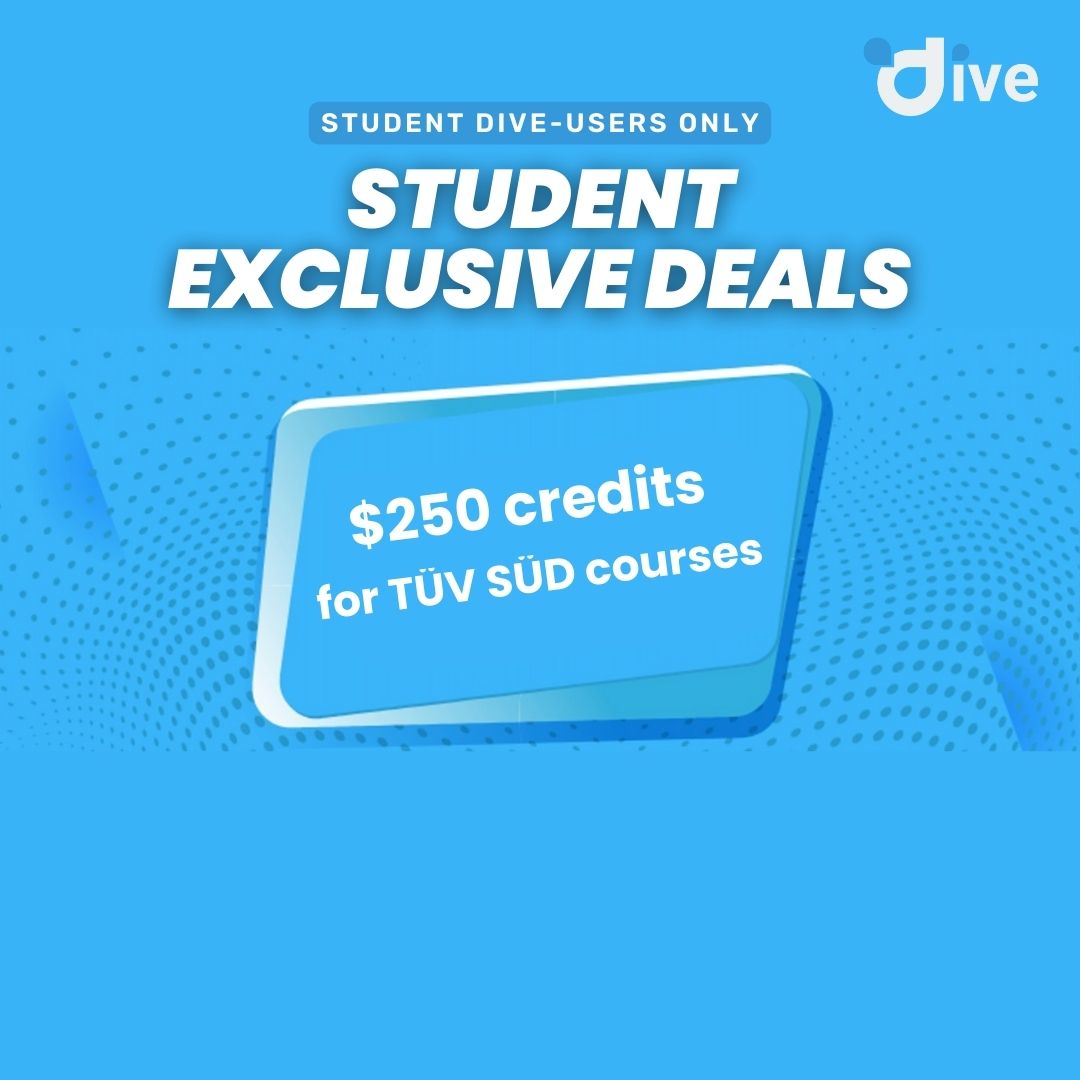 TUV SUD,$250 credits off for students