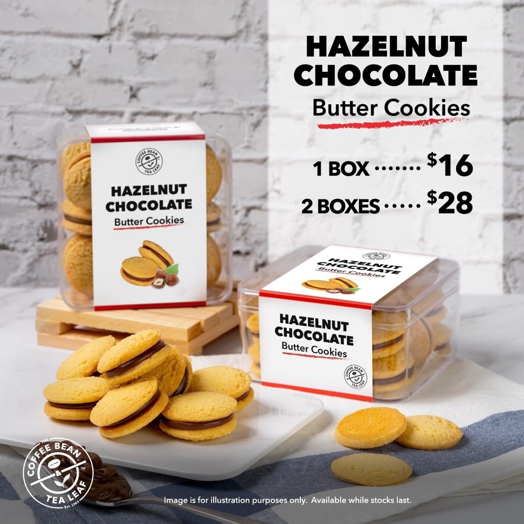 The Coffee Bean & Tea Leaf,Try Hazelnut Chocolate Butter Cookies at $16