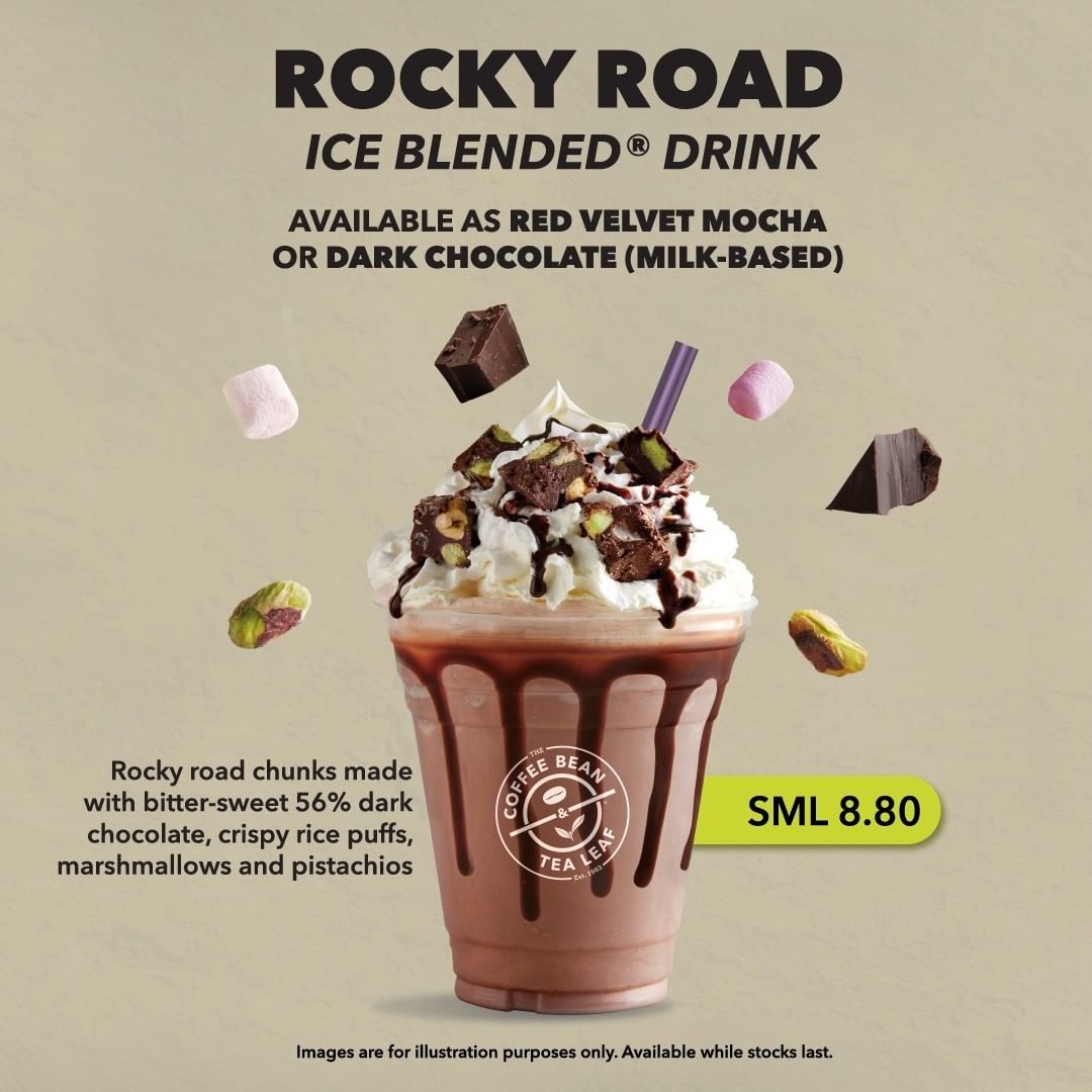 The Coffee Bean & Tea Leaf,Try this new Rocky Road Ice Blended at $8.80
