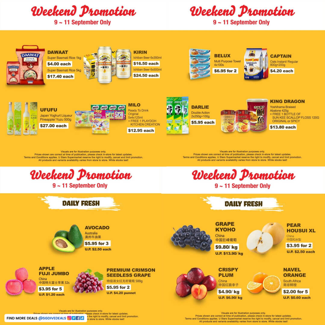 U Stars Supermarket,Weekend Promotion