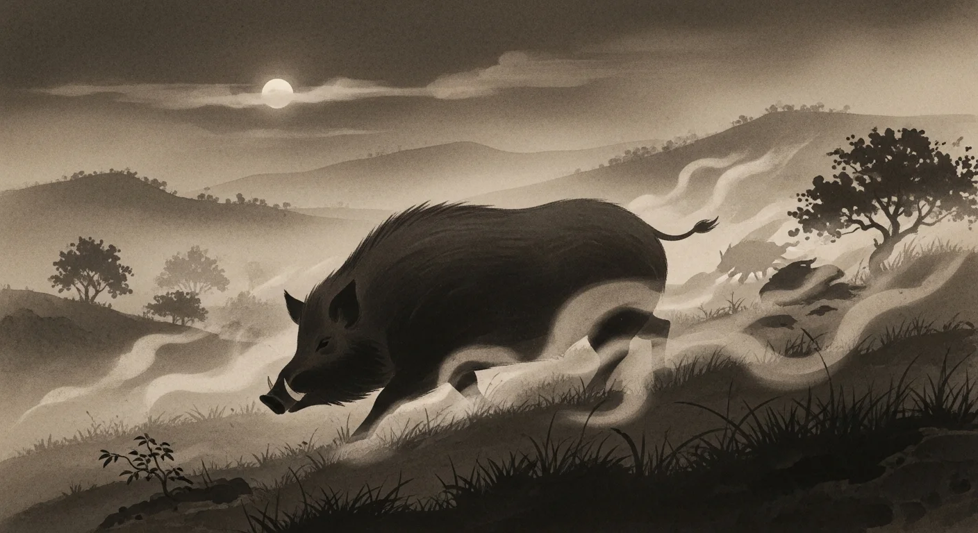 돼지에게 쫓기는 꿈 해몽 - 돼지 쫓기는 꿈의 의미와 길흉 완벽 정리