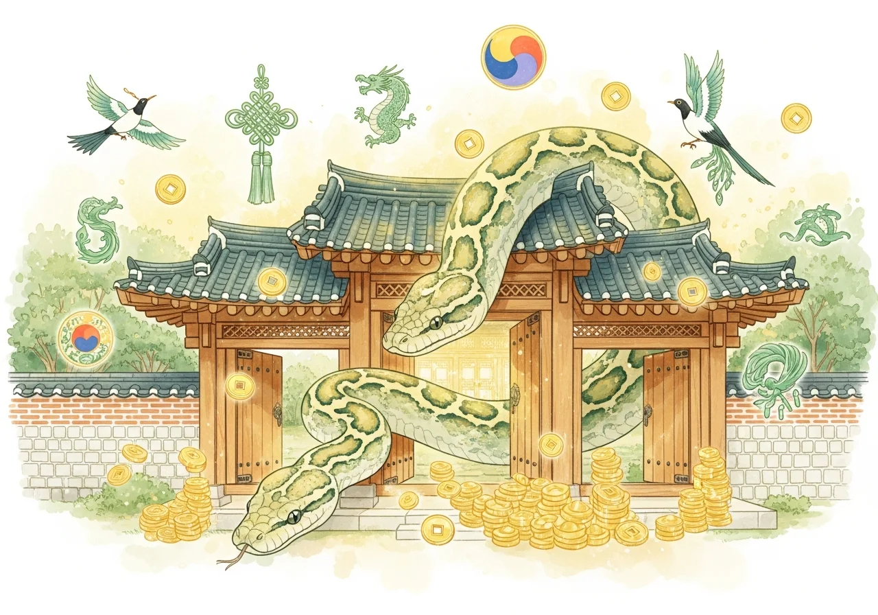 길몽 — 재물과 복이 찾아오는 구렁이 꿈