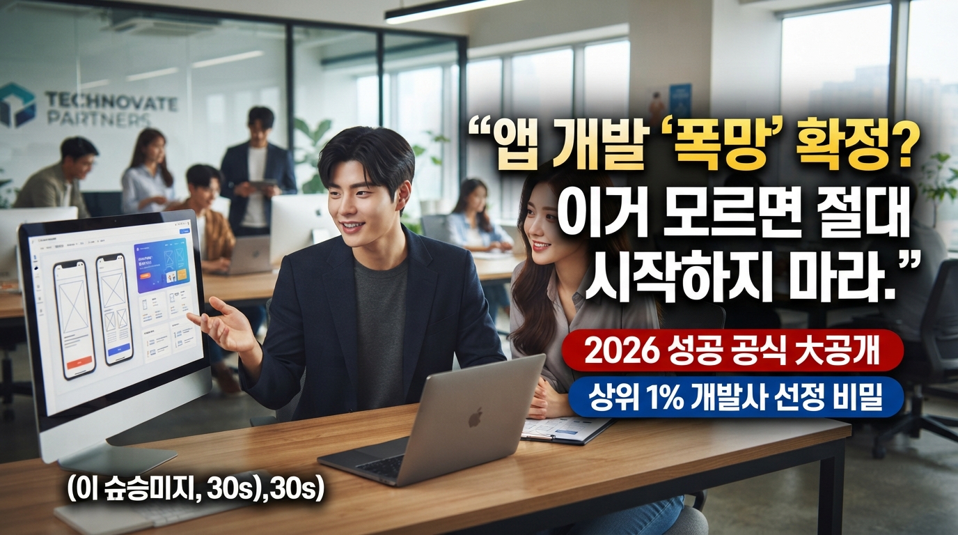 2026년 앱/웹 개발 성공 보장! TOP 개발사 선정의 완벽 가이드: 비교 추천부터 성공 전략까지