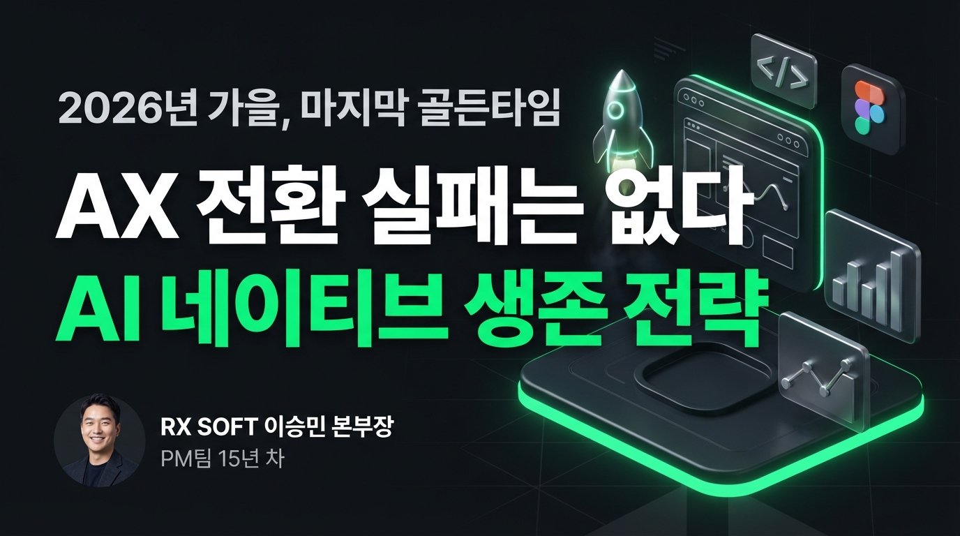 2027년, AX 전환 실패는 없다: AI 네이티브 시대, 기업 생존을 위한 마지막 골든타임 활용 전략