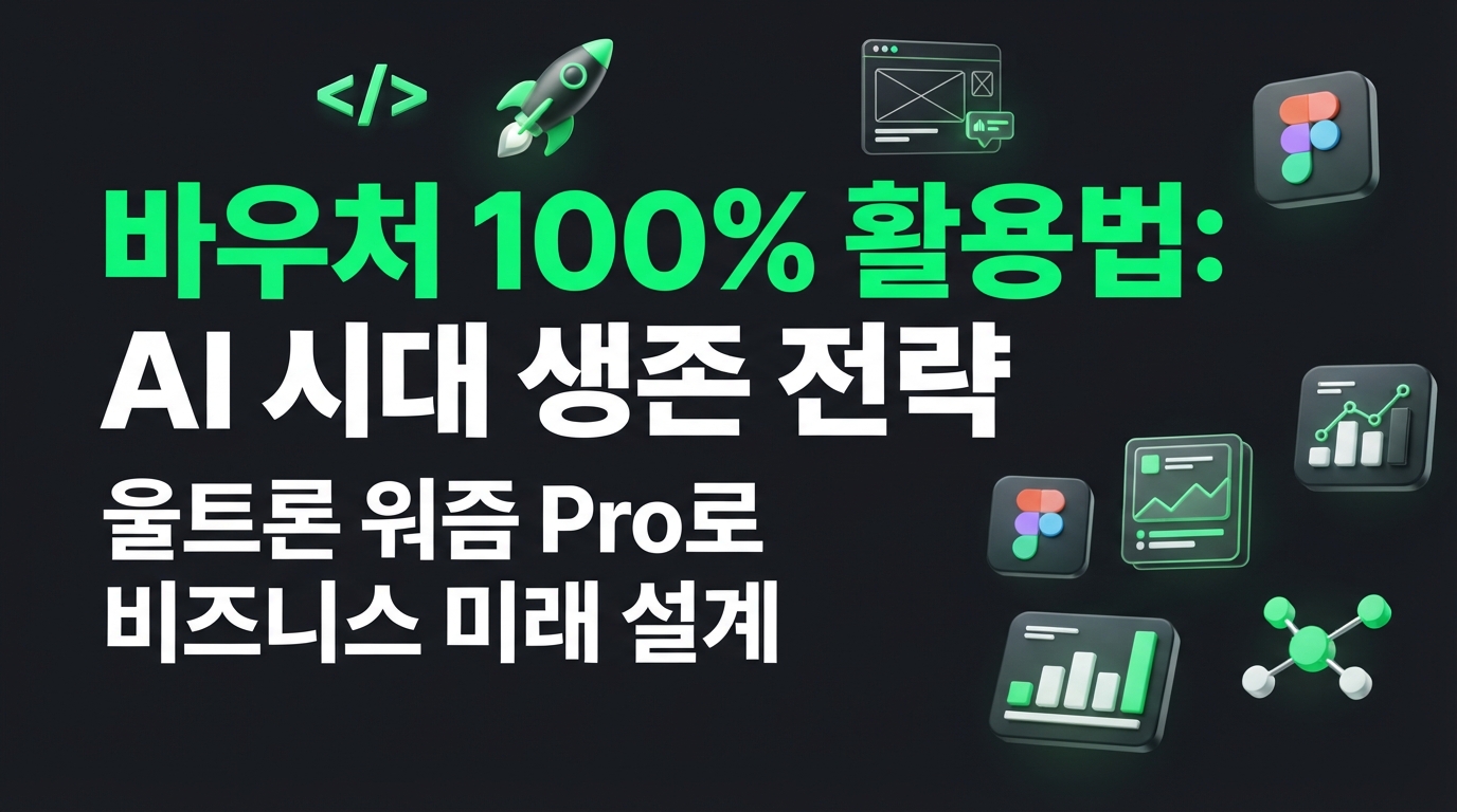 모두의 창업 2기 바우처, AI 시대의 생존 전략: 울트론 워즘 Pro 플랜으로 비즈니스 미래를 설계하라