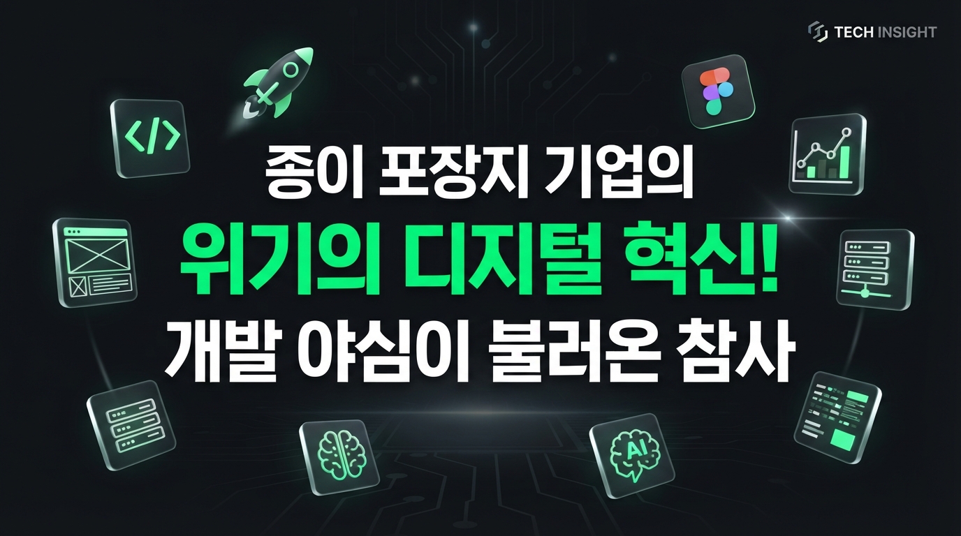 종이 포장지 기업의 디지털 혁신, 바이브 코딩 야심이 불러온 위기 진단